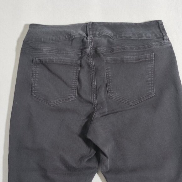 Torrid Denim women's size 12S dark grey jeggings ankle crop stretchy high rise - Picture 4 of 14